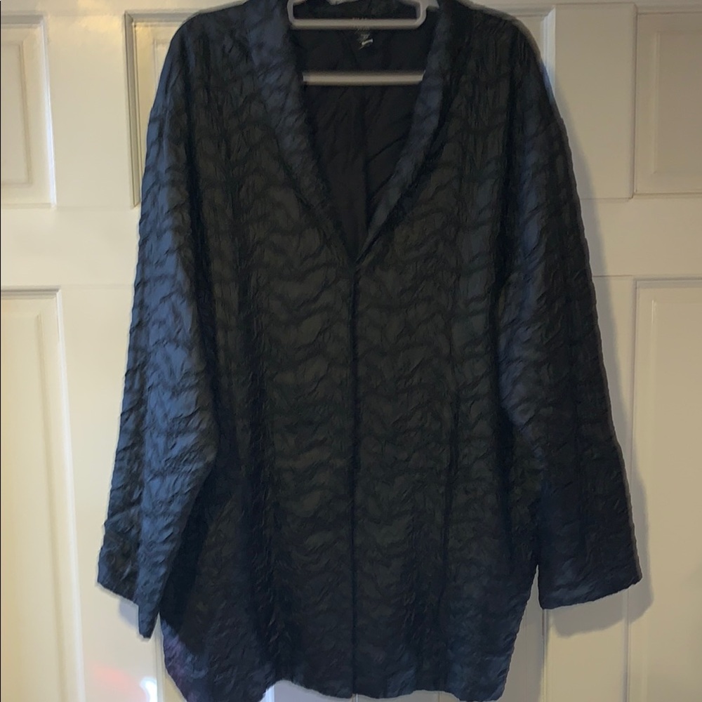 Eileen Fisher Black Textured Women's Jacket